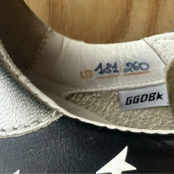 Golden Goose Black and White Star Sneakers - Picture 6 of 6